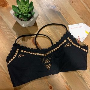 Red Carter bikini top